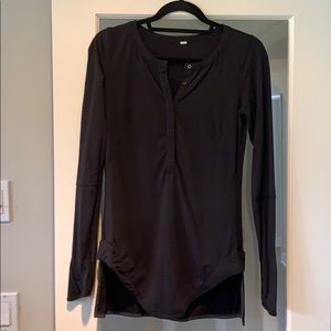 Lulu Black Henley Shirt